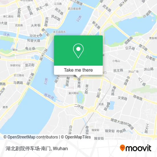 湖北剧院停车场-南门 map