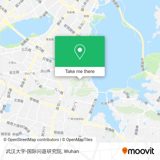 武汉大学-国际问题研究院 map