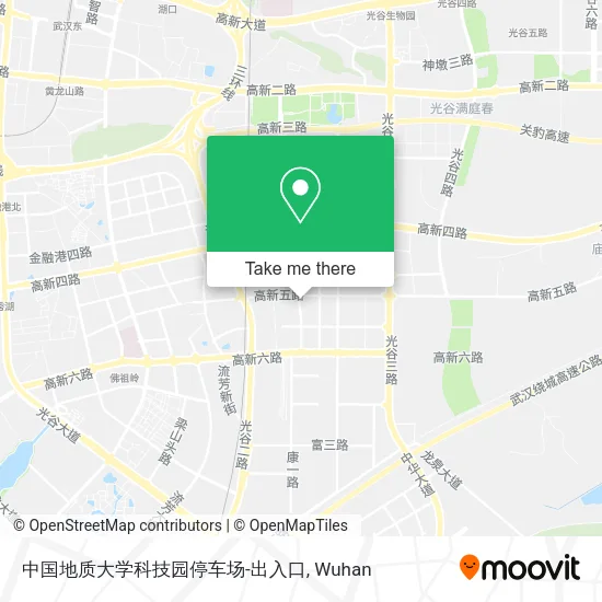中国地质大学科技园停车场-出入口 map