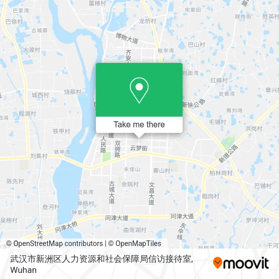 武汉市新洲区人力资源和社会保障局信访接待室 map
