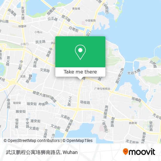 武汉鹏程公寓珞狮南路店 map