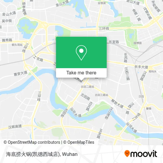 海底捞火锅(凯德西城店) map