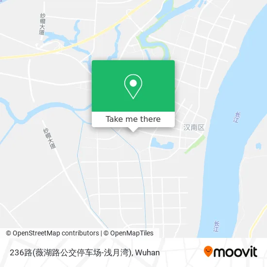 236路(薇湖路公交停车场-浅月湾) map