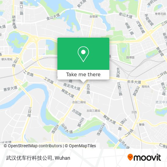武汉优车行科技公司 map