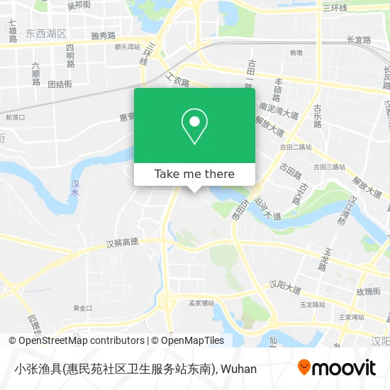 小张渔具(惠民苑社区卫生服务站东南) map