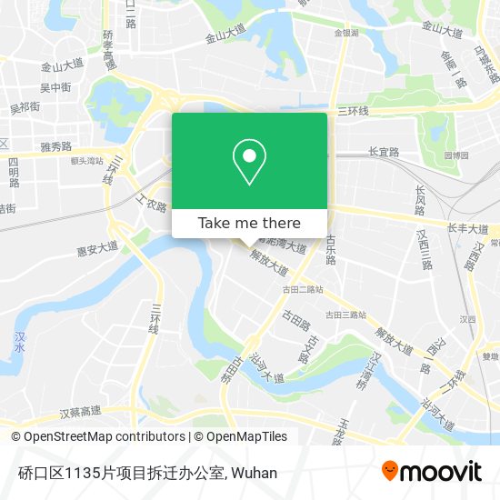 硚口区1135片项目拆迁办公室 map