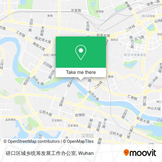 硚口区城乡统筹发展工作办公室 map