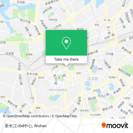 新长江cbd中心 map