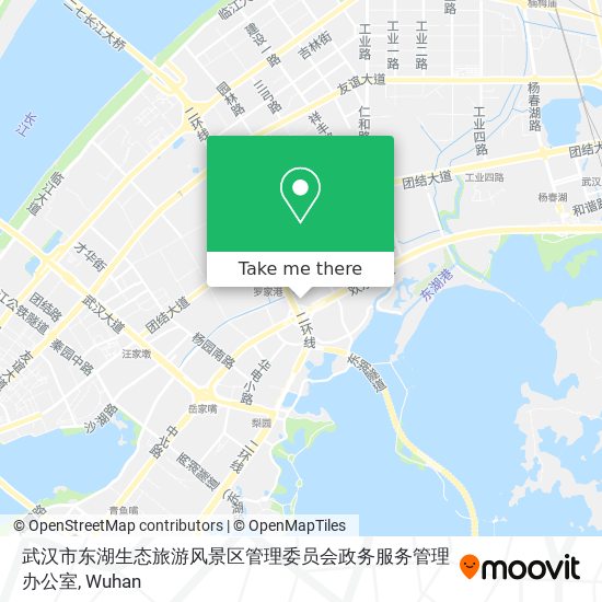 武汉市东湖生态旅游风景区管理委员会政务服务管理办公室 map