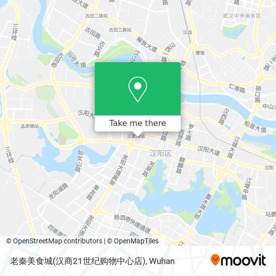 老秦美食城(汉商21世纪购物中心店) map