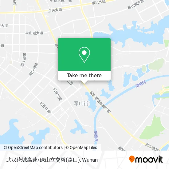 武汉绕城高速/硃山立交桥(路口) map