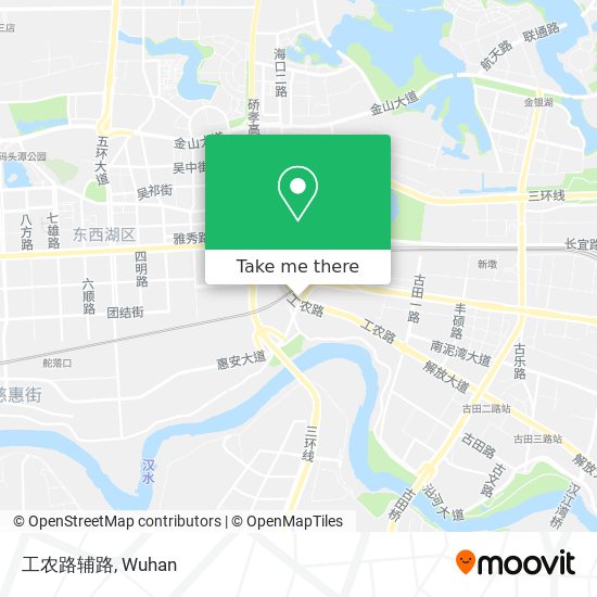 工农路辅路 map