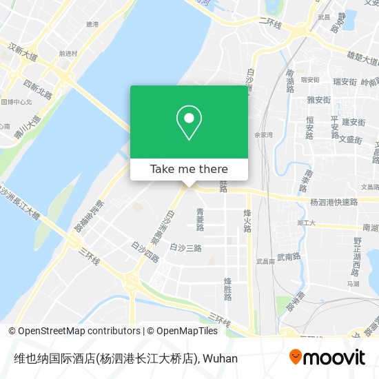 维也纳国际酒店(杨泗港长江大桥店) map