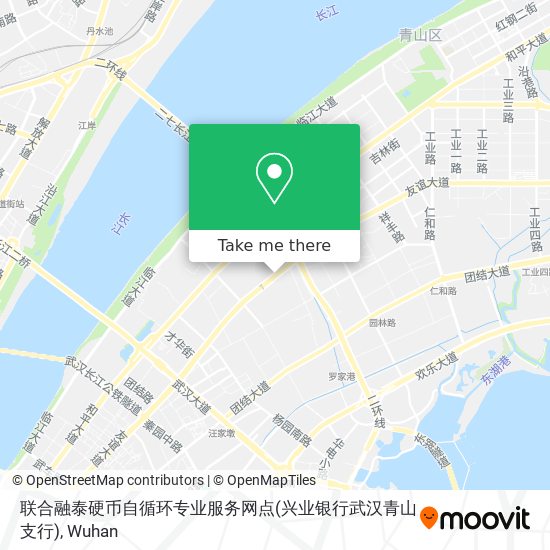 联合融泰硬币自循环专业服务网点(兴业银行武汉青山支行) map