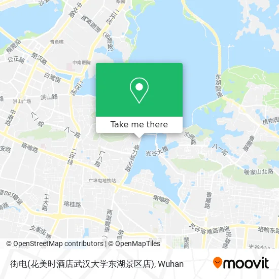 街电(花美时酒店武汉大学东湖景区店) map