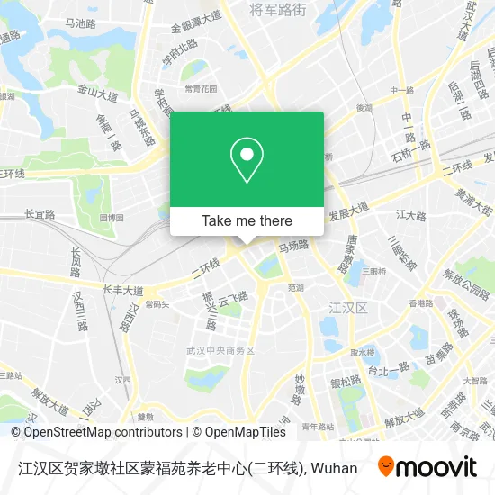 江汉区贺家墩社区蒙福苑养老中心(二环线) map