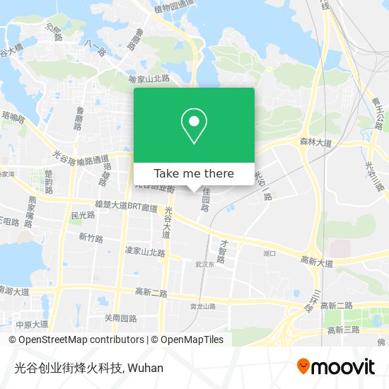 光谷创业街烽火科技 map