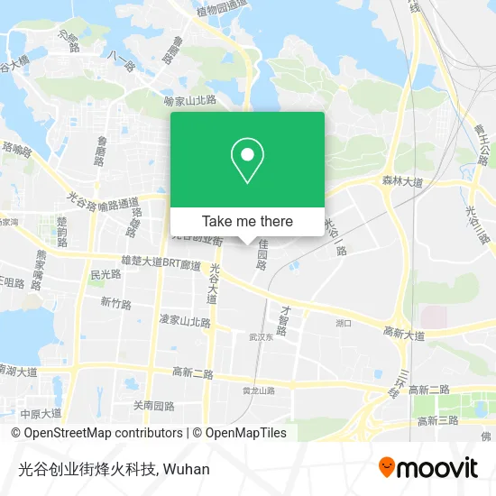 光谷创业街烽火科技 map