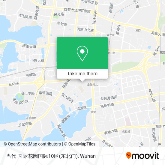 当代·国际花园国际10区(东北门) map