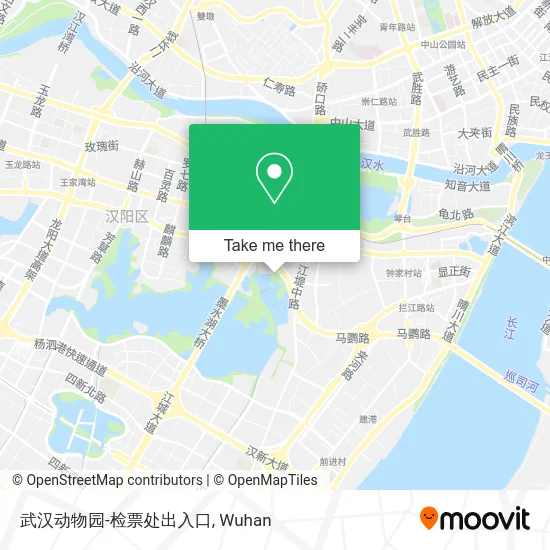武汉动物园-检票处出入口 map
