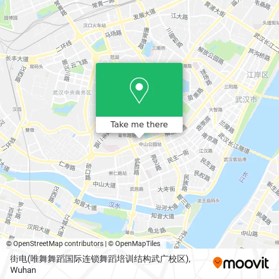 街电(唯舞舞蹈国际连锁舞蹈培训结构武广校区) map