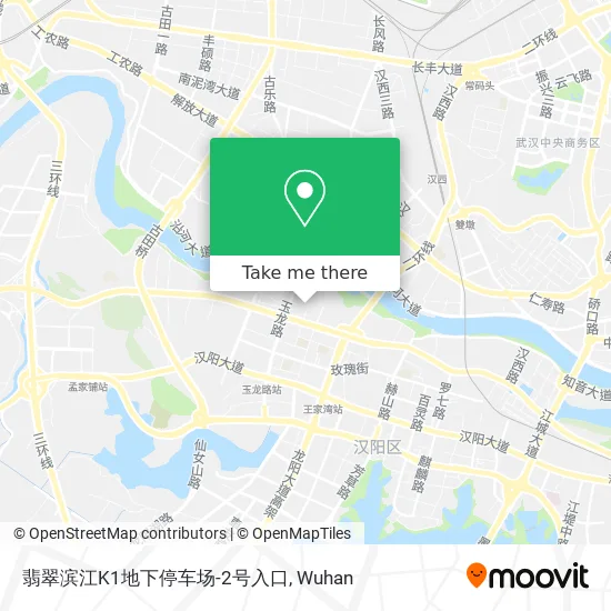 翡翠滨江K1地下停车场-2号入口 map