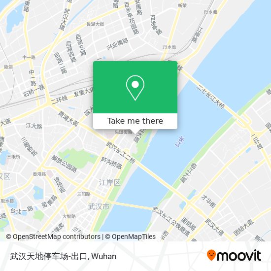 武汉天地停车场-出口 map