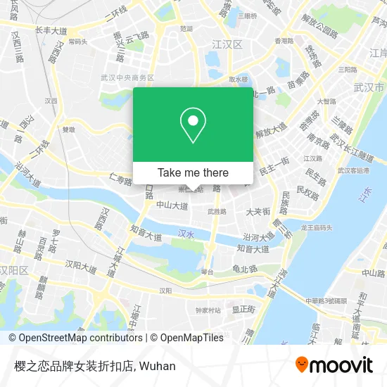 樱之恋品牌女装折扣店 map