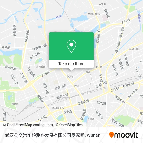 武汉公交汽车检测科发展有限公司罗家嘴 map