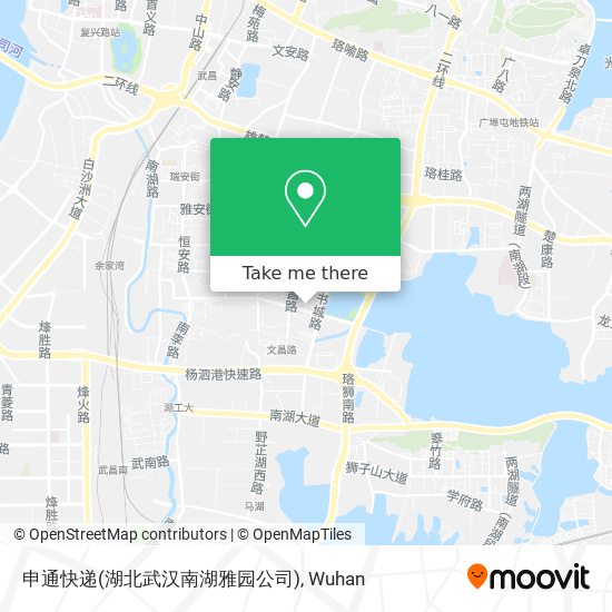 申通快递(湖北武汉南湖雅园公司) map