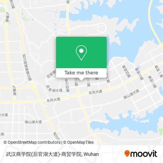 武汉商学院(后官湖大道)-商贸学院 map
