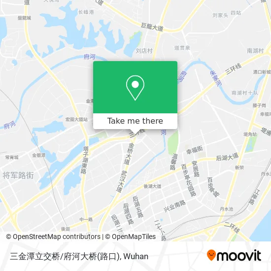 三金潭立交桥/府河大桥(路口) map