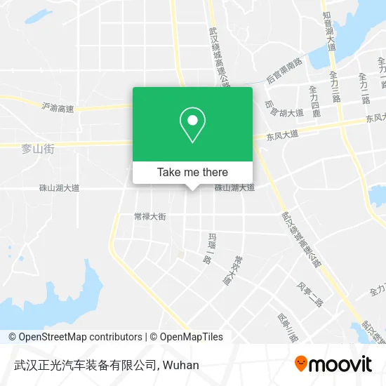 武汉正光汽车装备有限公司 map