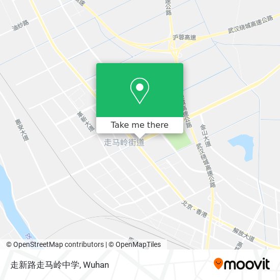 走新路走马岭中学 map