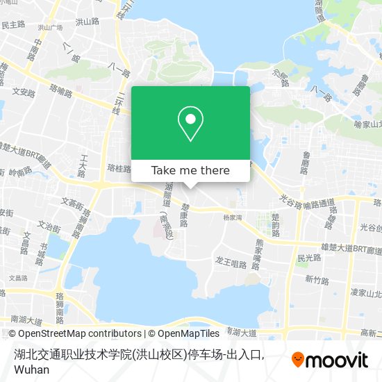 湖北交通职业技术学院(洪山校区)停车场-出入口 map
