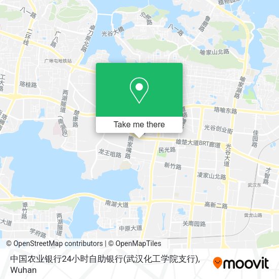中国农业银行24小时自助银行(武汉化工学院支行) map