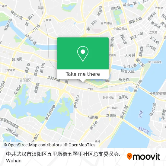 中共武汉市汉阳区五里墩街五琴里社区总支委员会 map