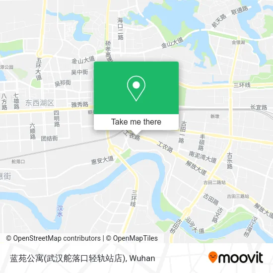 蓝苑公寓(武汉舵落口轻轨站店) map