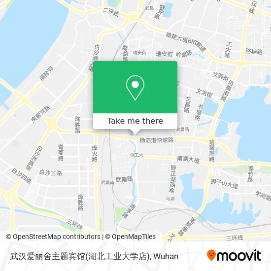武汉爱丽舍主题宾馆(湖北工业大学店) map