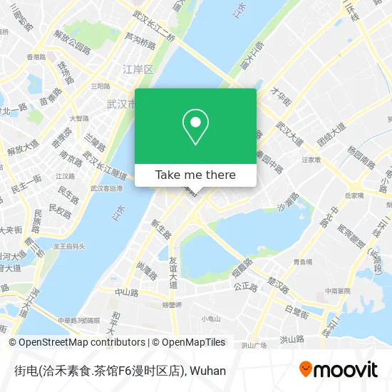 街电(洽禾素食.茶馆F6漫时区店) map