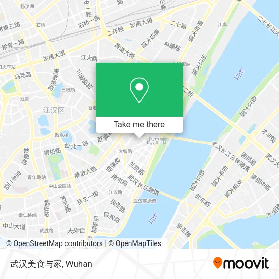 武汉美食与家 map