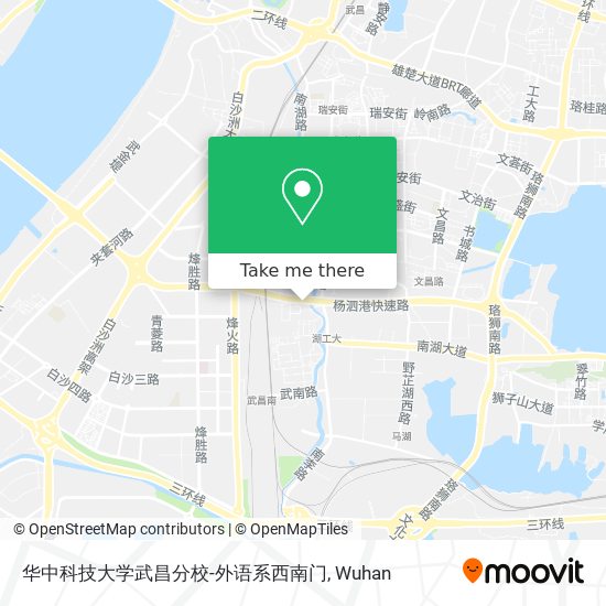 华中科技大学武昌分校-外语系西南门 map