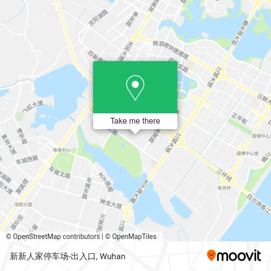 新新人家停车场-出入口 map