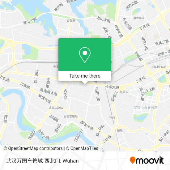 武汉万国车饰城-西北门 map