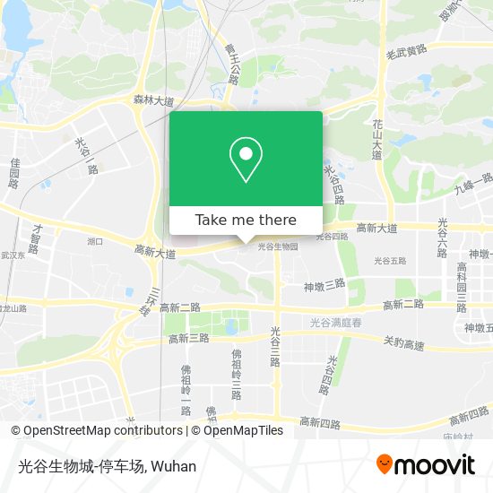 光谷生物城-停车场 map