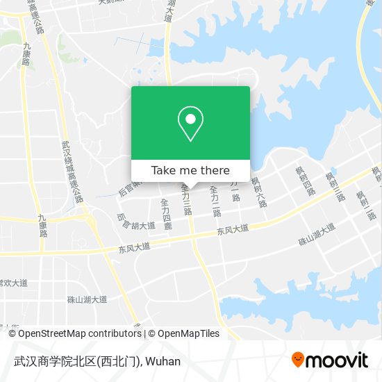 武汉商学院北区(西北门) map