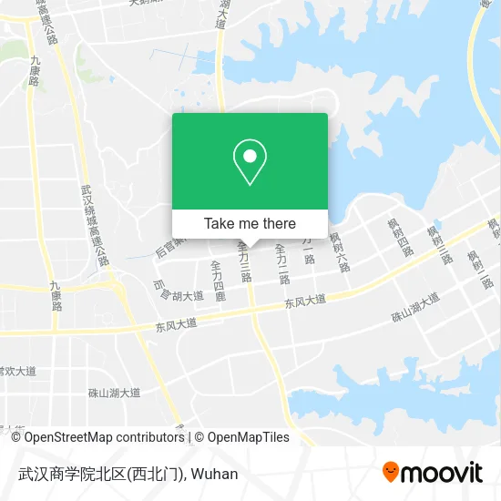 武汉商学院北区(西北门) map