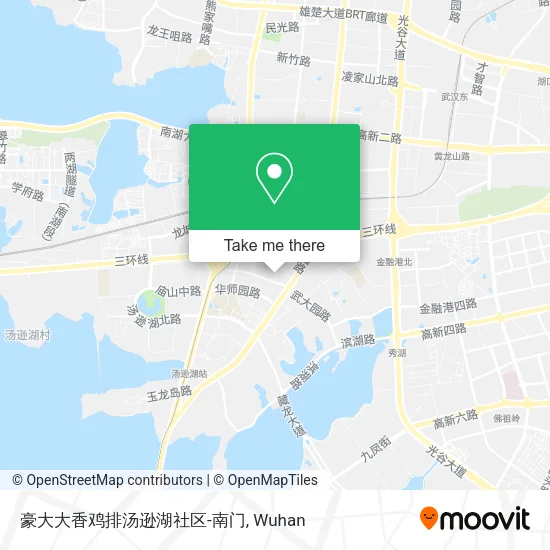 豪大大香鸡排汤逊湖社区-南门 map