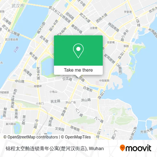 锦程太空舱连锁青年公寓(楚河汉街店) map