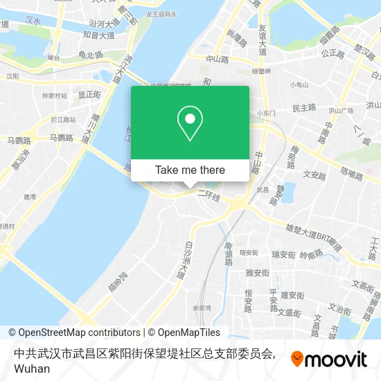 中共武汉市武昌区紫阳街保望堤社区总支部委员会 map